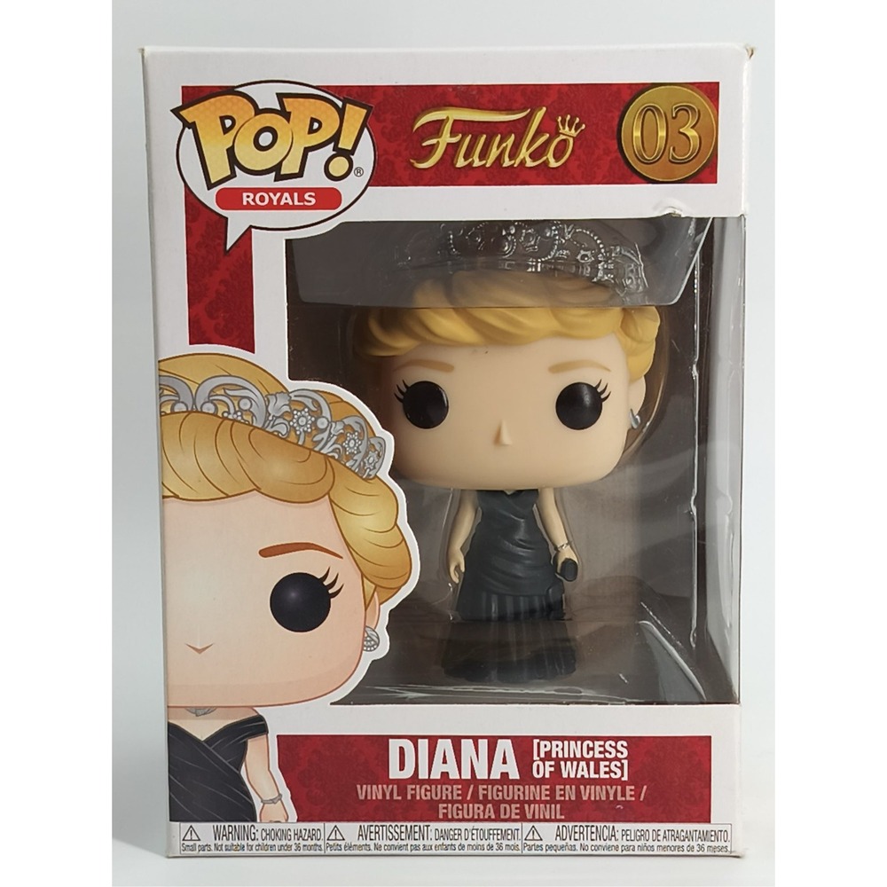 Funko Pop Royals Diana Princess of Wales #03 Vaulted Vinyl Figure Boxed